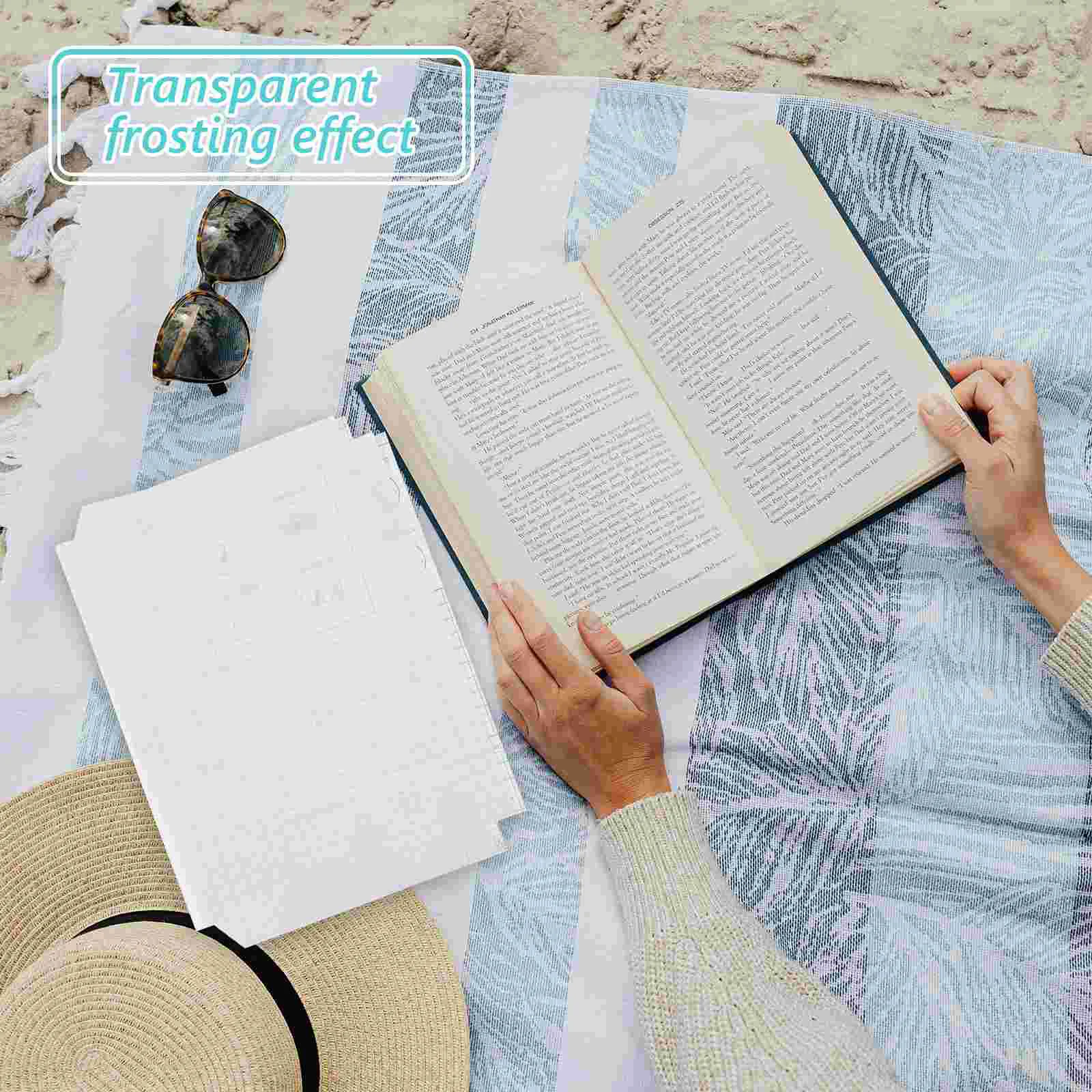 10 Sheets Paper Book Student Waterproof Cover Covering Film Clear Covers Abs Protection Sleeve