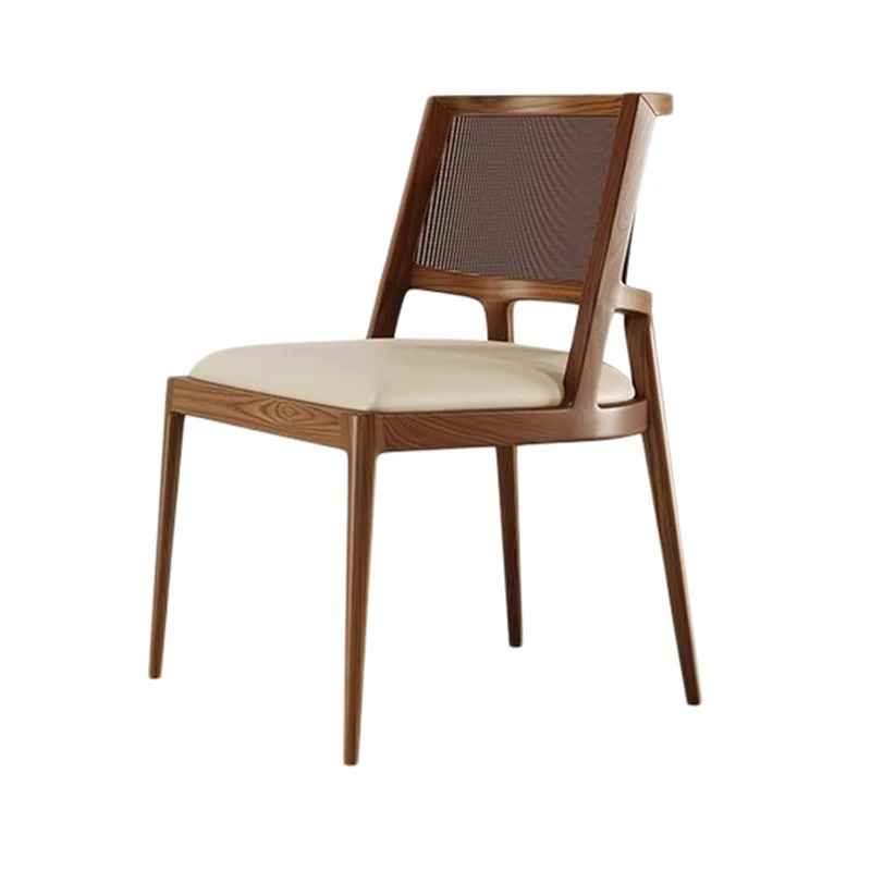 

Medieval rattan dining ch air household retro leisure chair restaurant hotel surprise quiet wind solid wood ch air