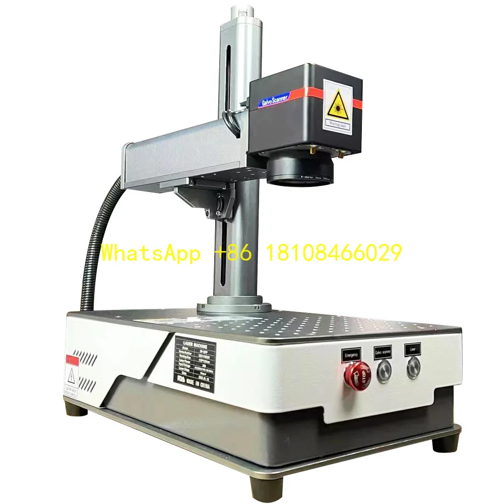 Dowin New 20W/30W Desktop Fiber Laser Marking Machine Integrated JPT/IPG/RAYCUS with EZCAD Software Supports AI Graphic Formats