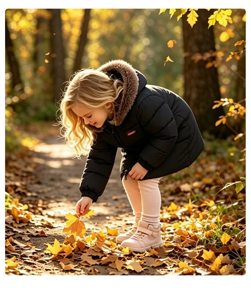 Kinder Lange Daunen-Baumwollmäntel Winter Jungen Mädchen Verdickte Plüsch-Warme Jacken Kinder Lammwolle Knielange Kapuzen-Oberbekleidung – Detail 11
