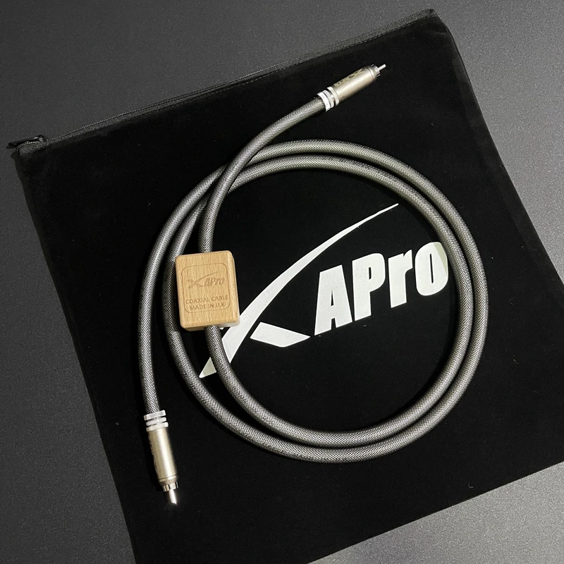 

XAPro 7N OCC Silver RCA Coaxial Cable 75Ohm Single Crystal Copper HiFi Audio Signal Line