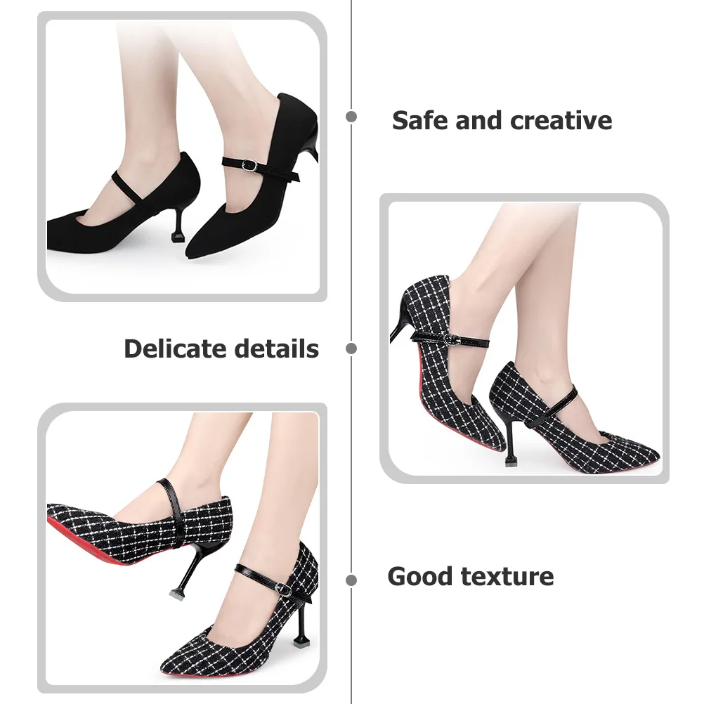 

3Pairs Shoe Straps for Heels Adjustable Anti-Loose High Heel Bands Daily Use Fixing Strap Replacement Accessory