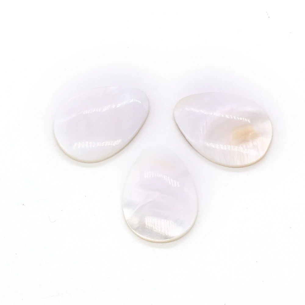 Natural Freshwater Shell Droplet Shaped Ring Face Pendant 9-35mm Fashion Boutique Women Jewelry DIY Necklace Earring Accessories