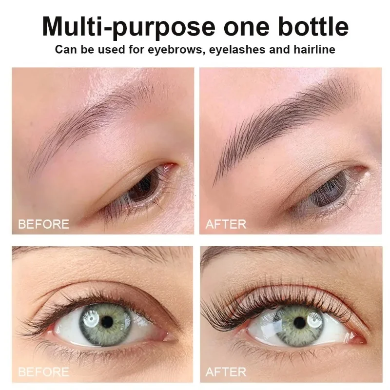 ﻿ Natural Eyebrow Eyelash Growth Serum Nourish Hair Follicles  Get Longer Fuller Thicker Eyebrow Anti Hair Loss Product Makeup