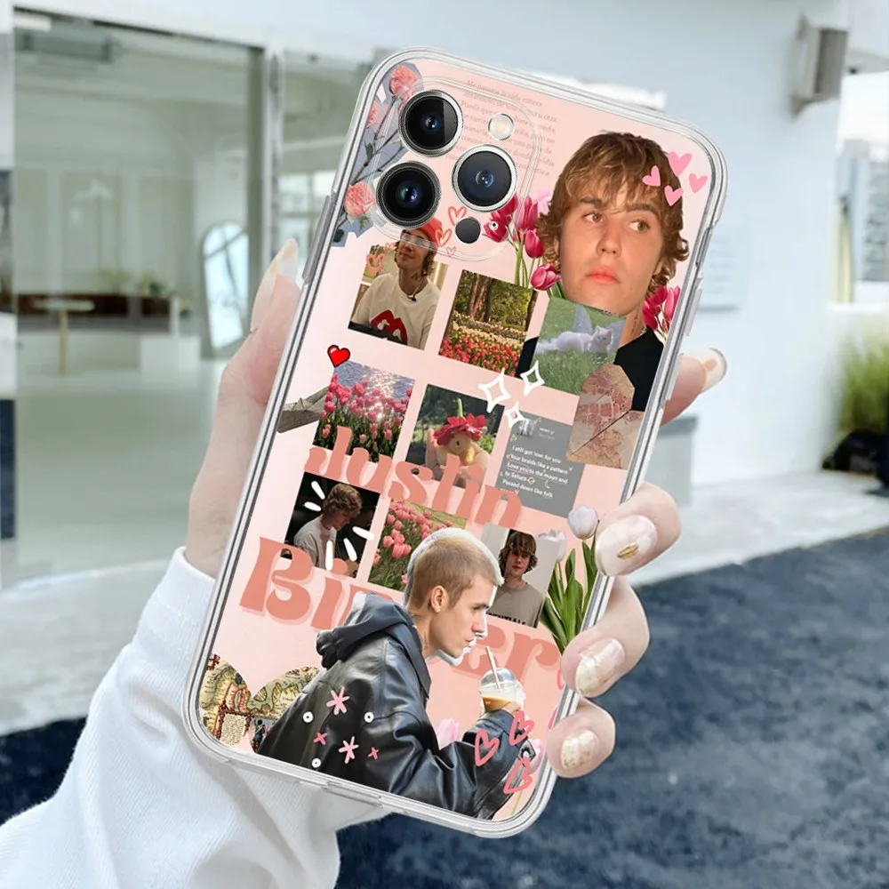 Funda de teléfono J-Justin B-Bieber de silicona suave para Iphone 16 15 14 13 12 11 Pro Mini XS MAX Plus X