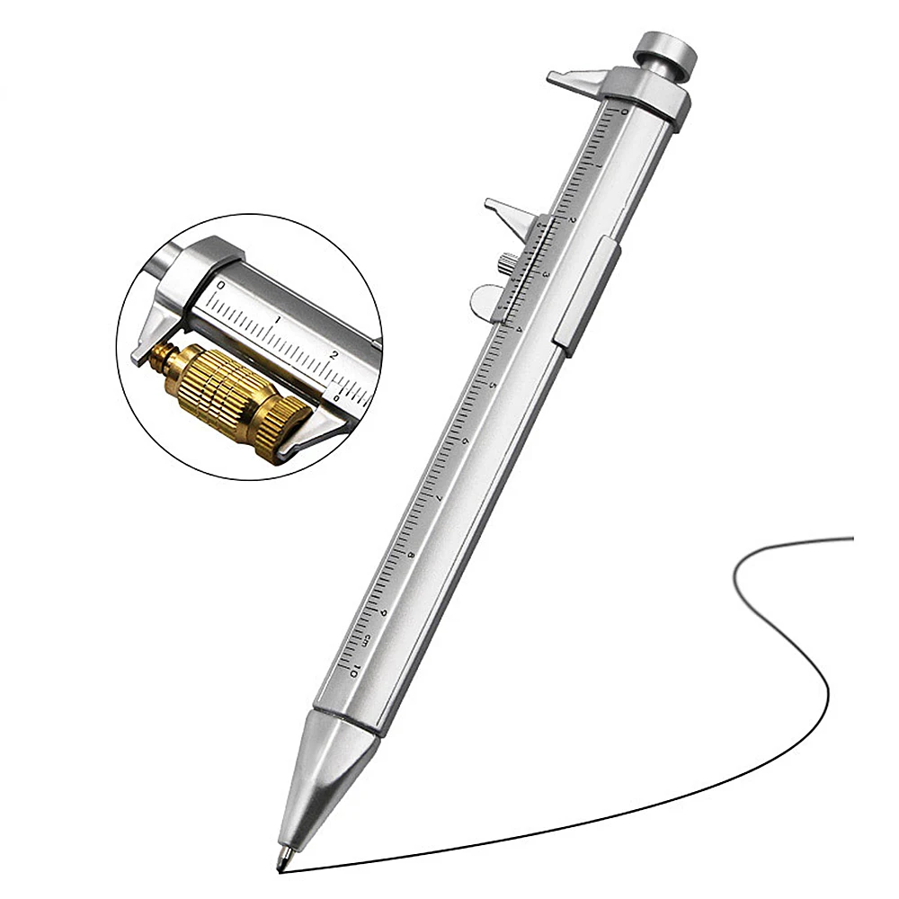 3PCS Multifunction Caliper Pen Ball-Point 0.5mm Ballpoint Pen Gel Ink Pen Vernier Caliper Roller Ball Pen Creativity Stationery