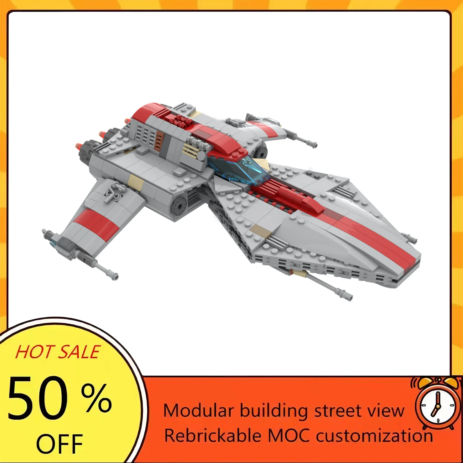 

647PCS Popular Space War Movie Model MOC Building Bricks Spaceship Modular Technology Gifts Holiday Assemble Children Toy Suit