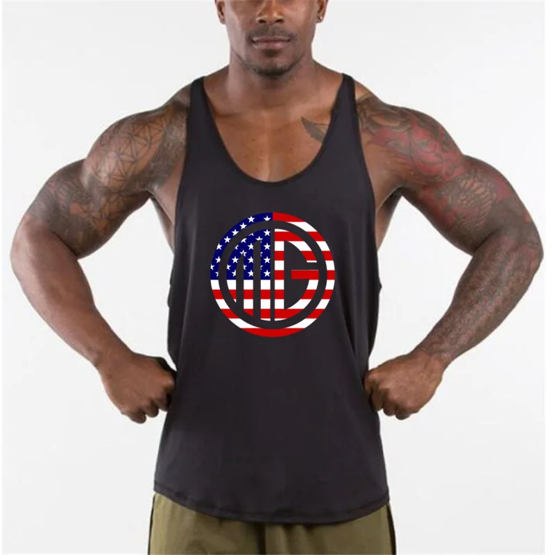 Fitness Clothing Y Back Gym Tank Tops Mens Bodybuilding Stringer Singlets Workout Shirt Running Vests Cotton Muscle Tanktop