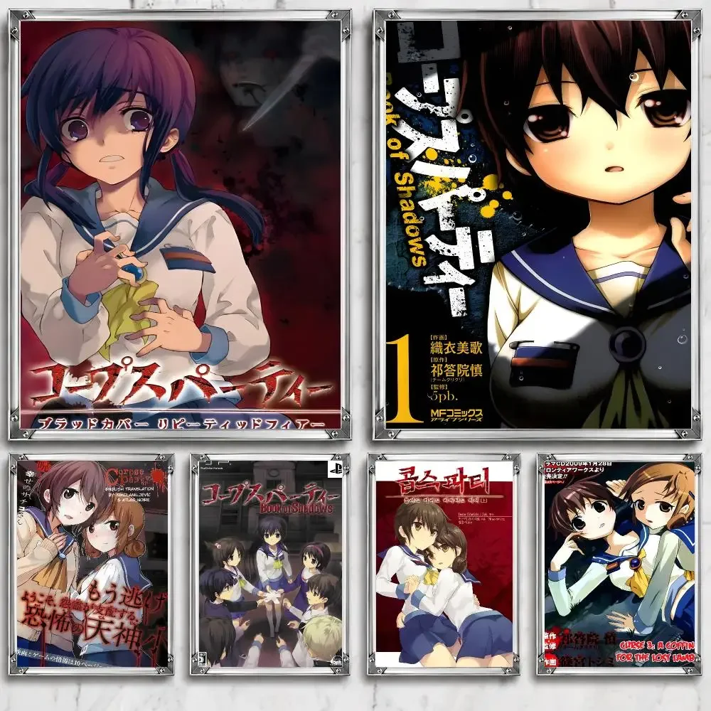 Game C-Corpse Party Immersive Adventure Gaming New Poster HD Wall Decor for Bedroom Living Room Dorm Bar Cafe Gift