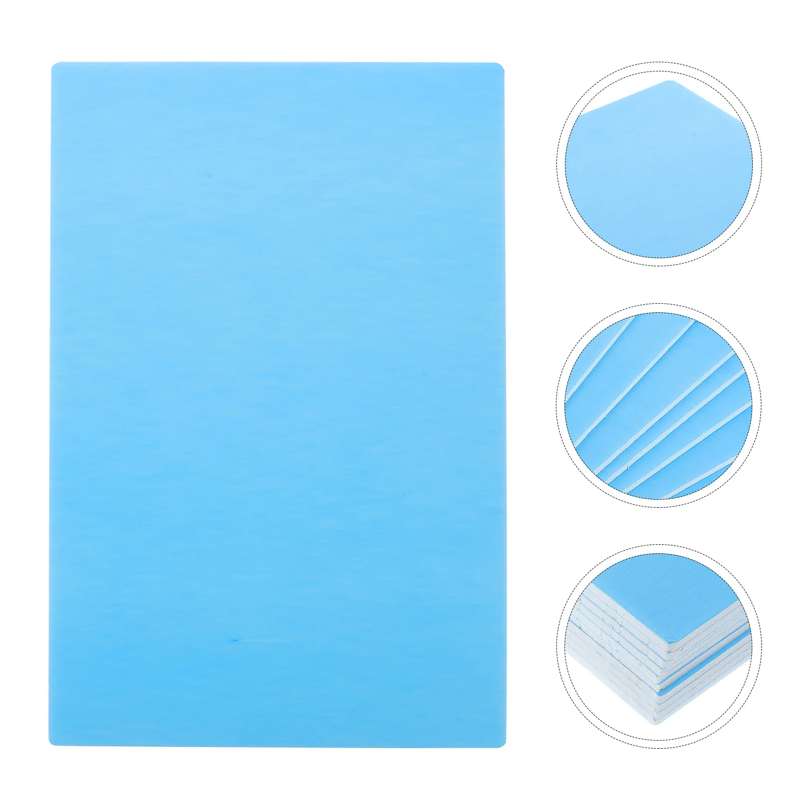 10 Pcs DIY Foams Board Blank Poster Model Making Material Thick Blue Pvc Color Skin Boards