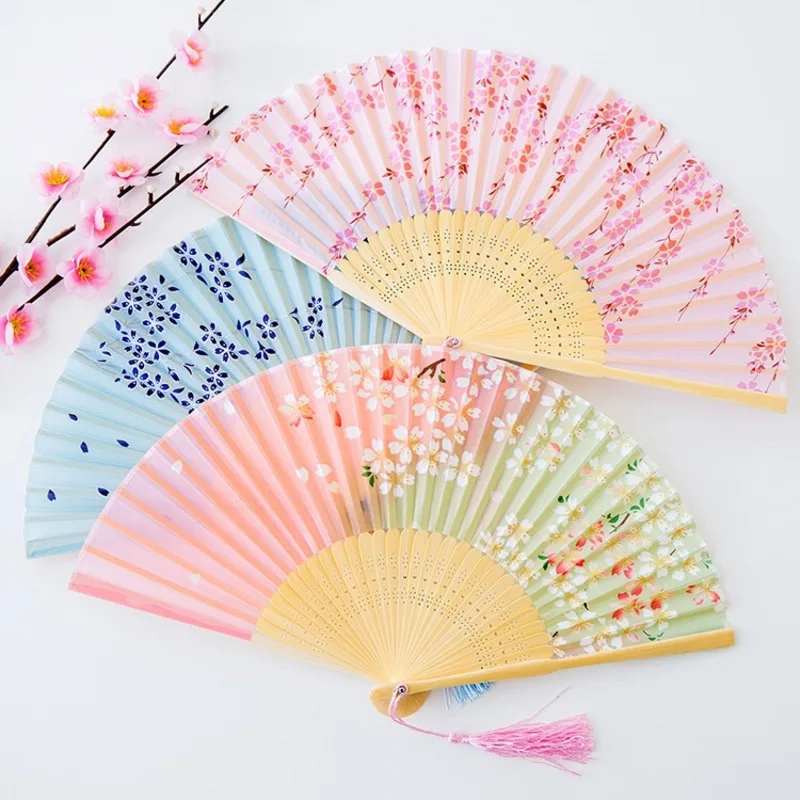 Fan Ancient Wind Folding Fan Bamboo Fan Bouncing Fan Chinese Wind Tiktok Cross Dressing Fan Wedding Fans Favors And Gifts Mujer