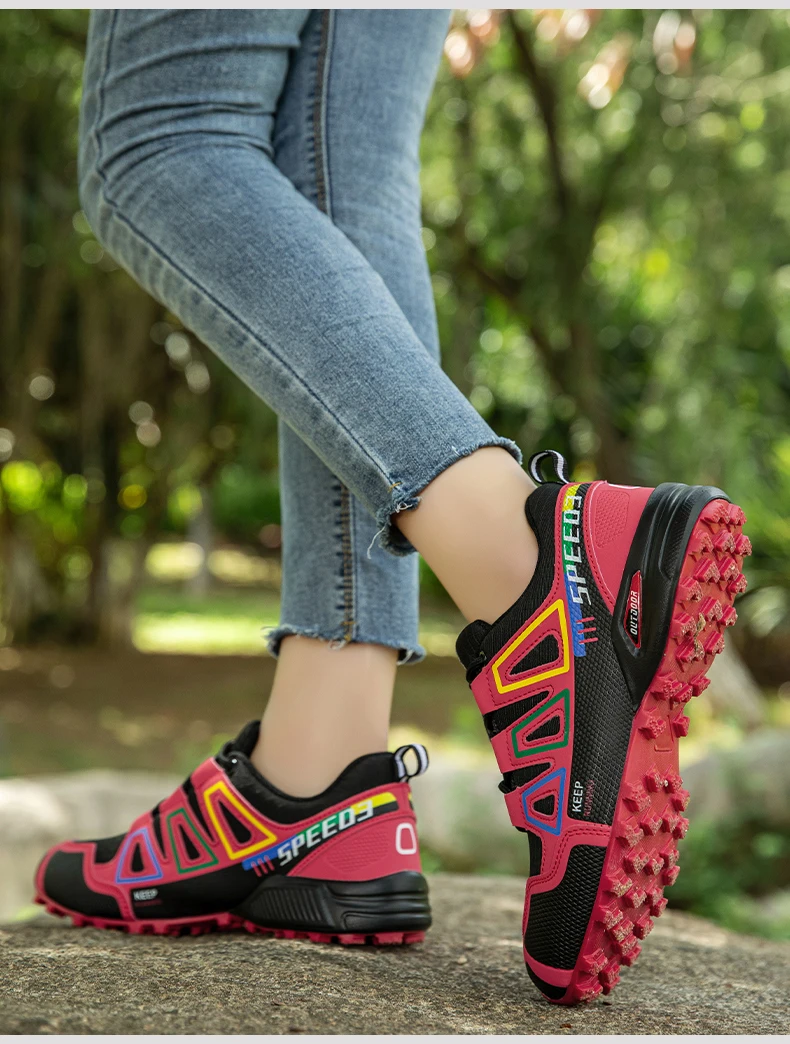 Wasserdichte Wanderstiefel für Herren und Damen, rutschfeste, atmungsaktive, leichte und langlebige Gummisohlen, geeignet für den Außenbereich – Detail 36