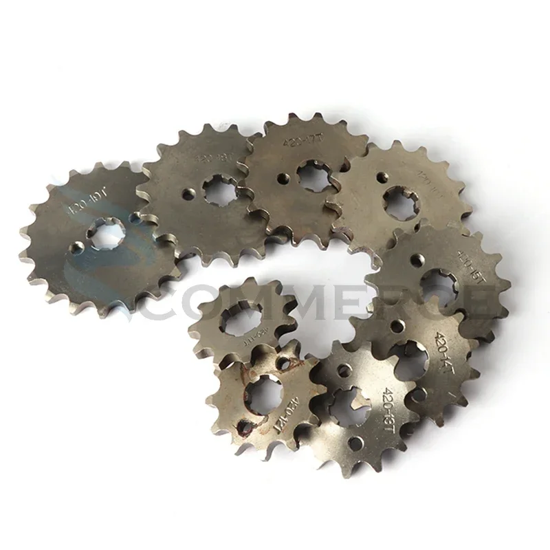 

420# 17mm 10T 11T 12T 13T 14T 15T 16T 17T 18T 19T Front Sprocket for Dirt Pit Monkey Dax Bike Go Kart ATV Quad Motorcycle