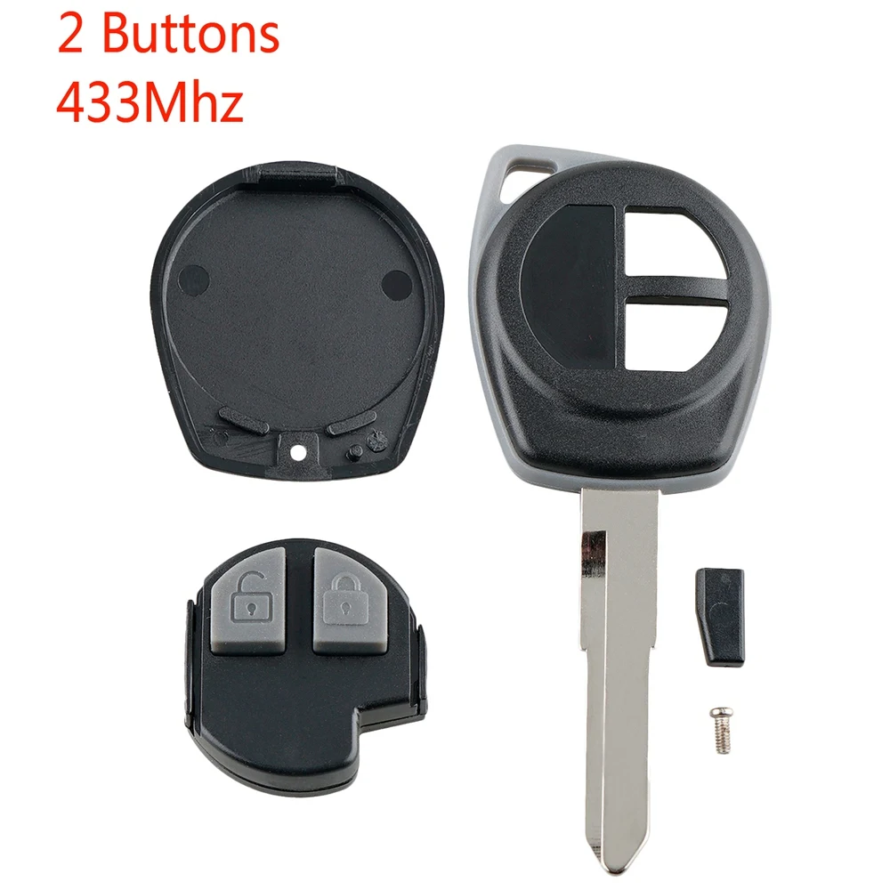 Car Smart Remote Key 2 Buttons Fit For Suzuki Swift Sx4 Alto Jimny Vitara Ignis Splash 2007-2013 43 hz