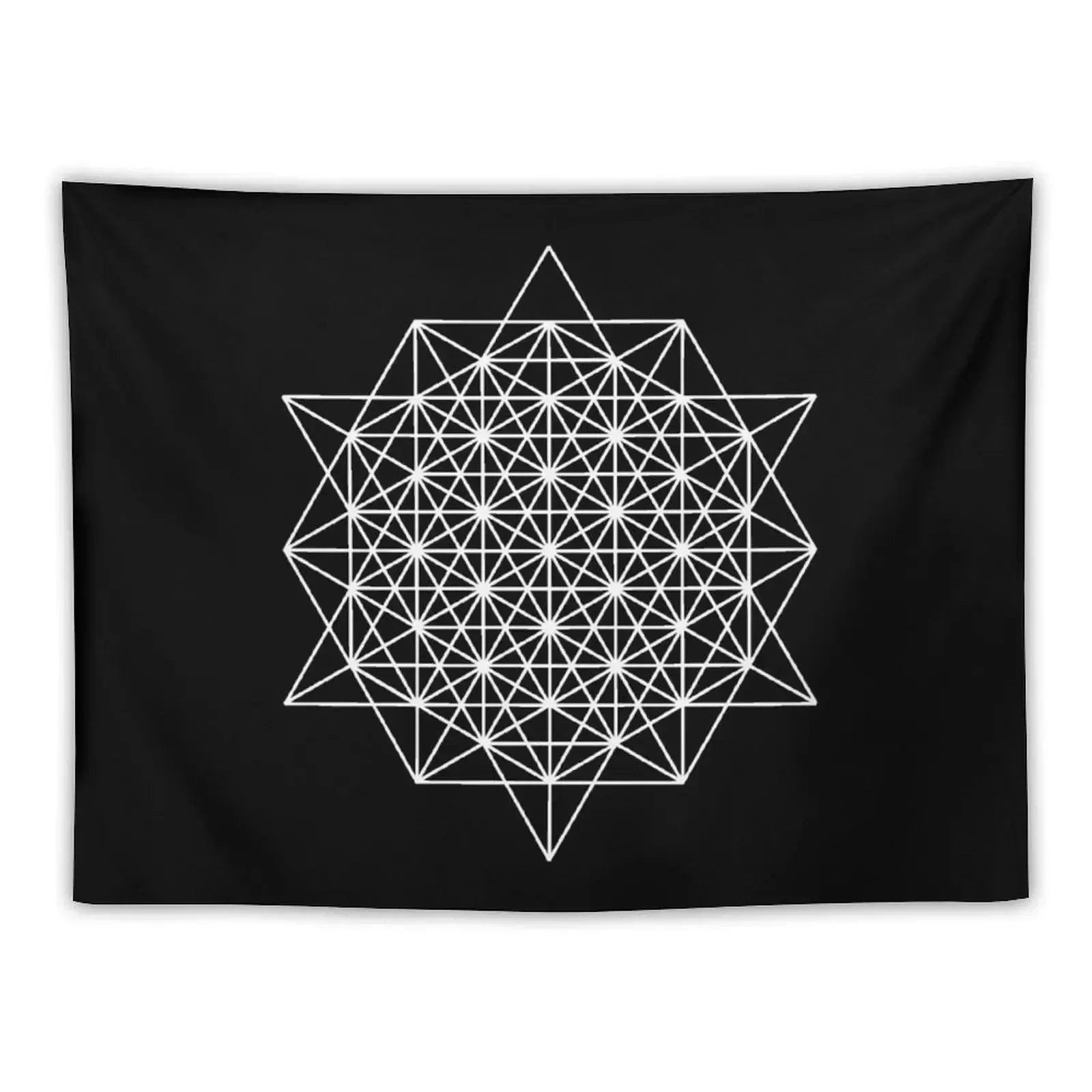 

64 star tetrahedron sacred geometry Tapestry Room Decorator Things To Decorate The Room House Decor Tapestry