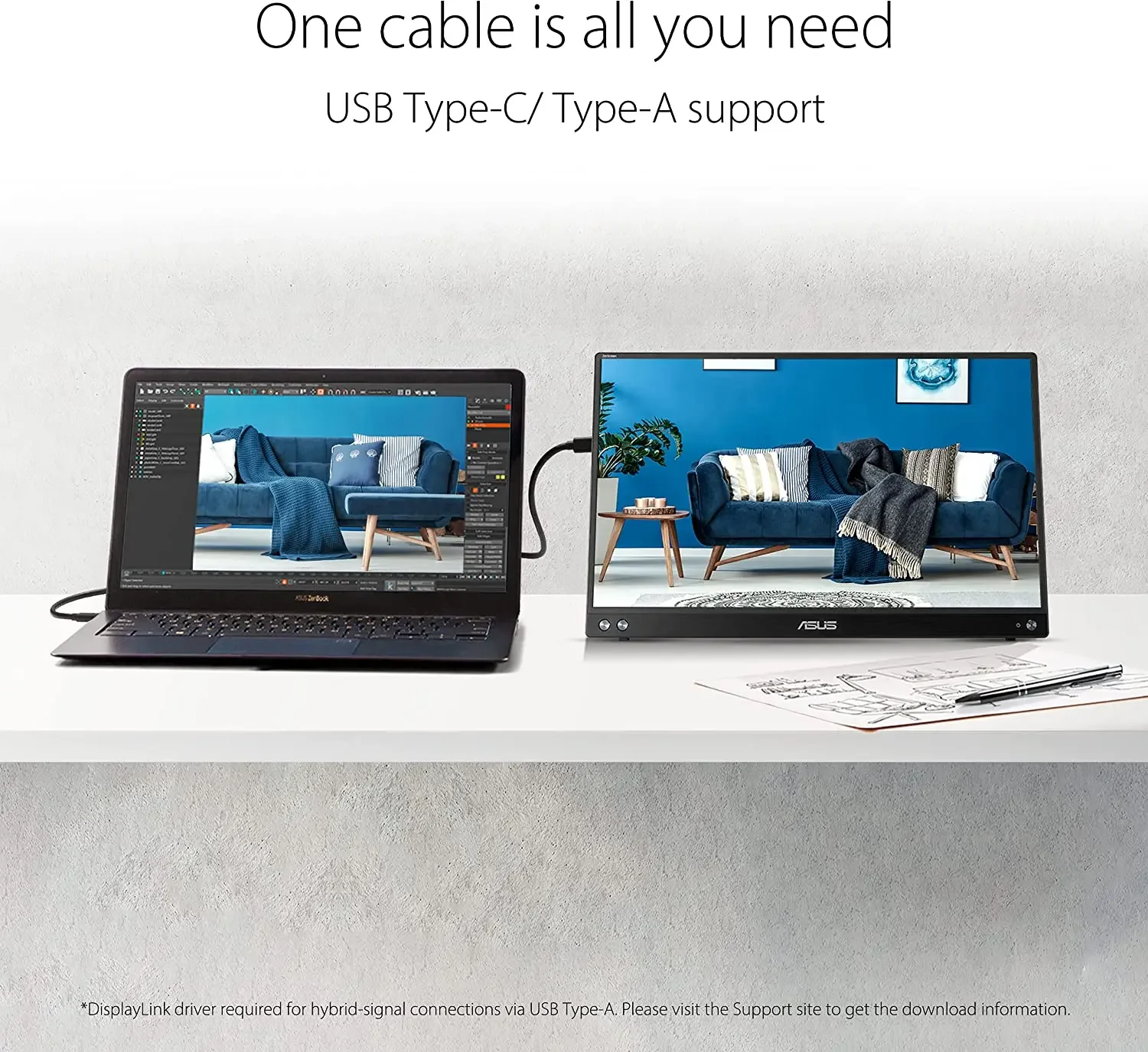 شاشة محمولة 15.6 بوصة عالية الدقة شاشة كمبيوتر USB C شاشة مزدوجة مع شاشة ألعاب مكبر صوت لجهاز PS3 PS4 Xbox #4