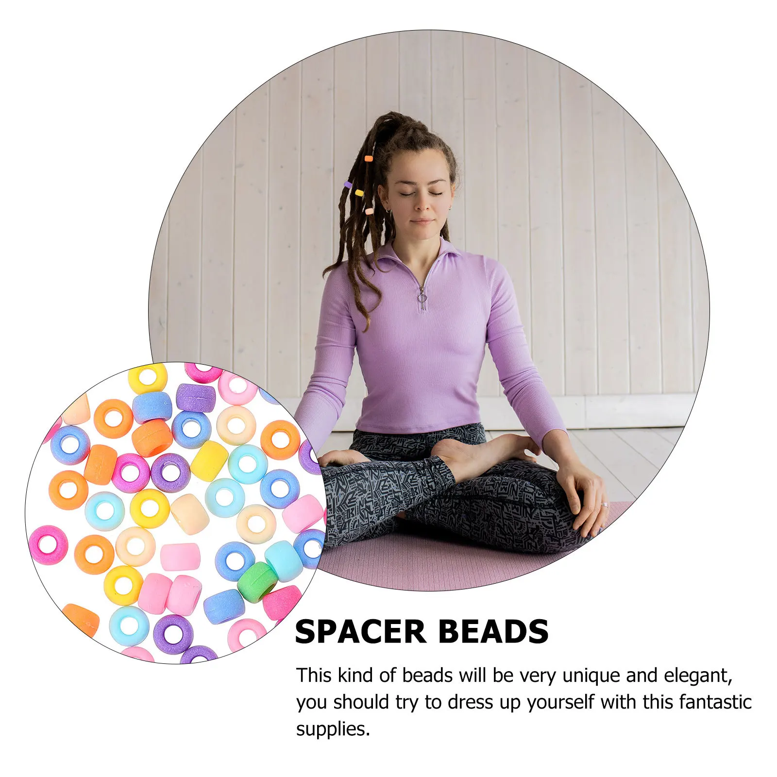 

1000pcs Barrel Loose Acrylic For Diy Jewelry Making Craft Bracelet Necklace Spacer Beads Rice Beads With Holes