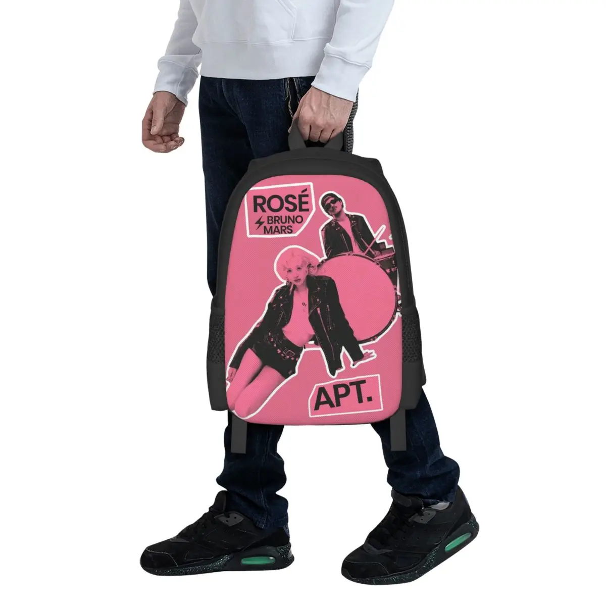 APT ROSE Bruno Mars Student Backpack School Bag Hiking Travel Daypack for Boys Girls Fashion Bookbag Shoulder Bags