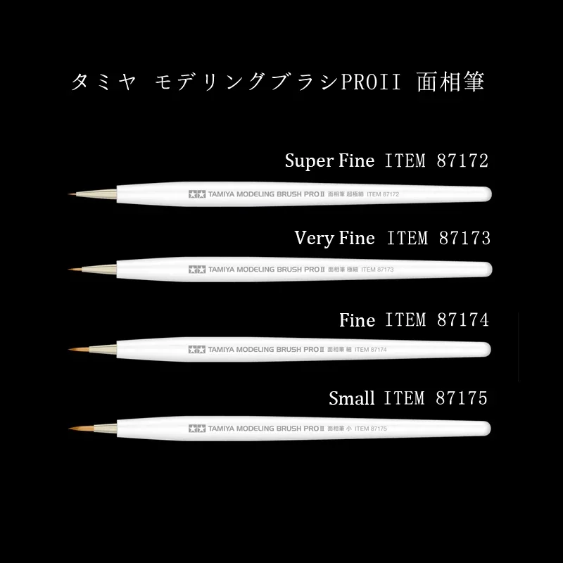 TAMIYA Modeling Brush PRO II 87172 87173 87174 87175 Hyperfine Color Pen Super Fine Pointed Brush for Model Craft Tools 1 Piece