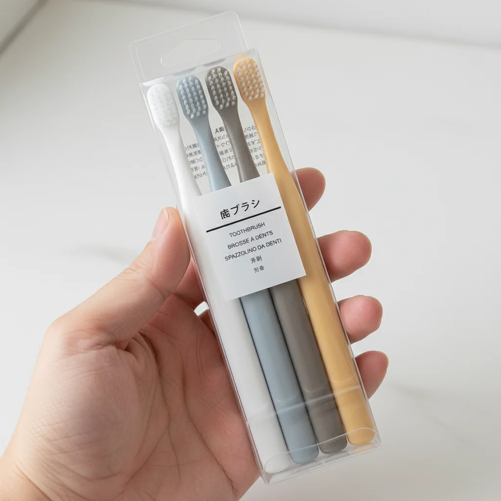 1/2/3/5er-Set Elegantes Japanisch-Inspiriertes Zahnbürstenset Weiche Borsten Kleiner Bürstenkopf Umweltfreundliche Zahnbürste Zahnpflege