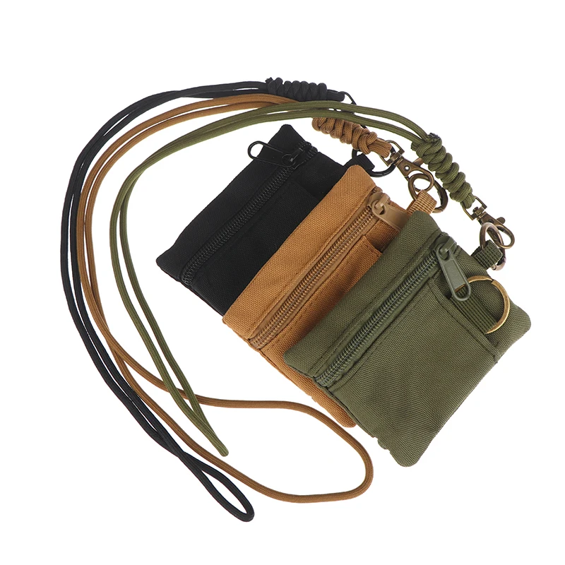 Mini Casual Halsband-Münzbörse Kartenhalter Reißverschlusstasche für Männer und Frauen Schlüsseltasche Kleine Tasche Kopfhörerhülle mit Lanyard – Detail 10