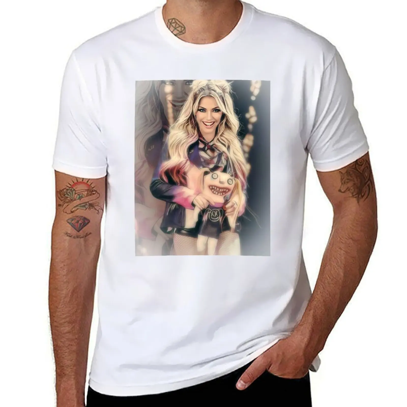 Sourire Bliss poupée T-Shirt anime t-shirts pour homme t-shirts drôles humour foncé T-Shirt