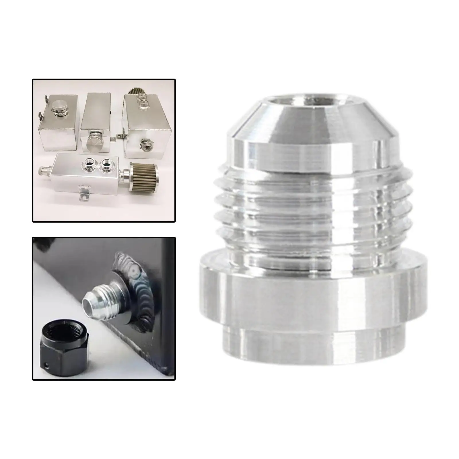 Professional Aluminum Alloy Male Weld on Bung Fitting for Heavy Duty Fuel Oil Tank Hose Joint