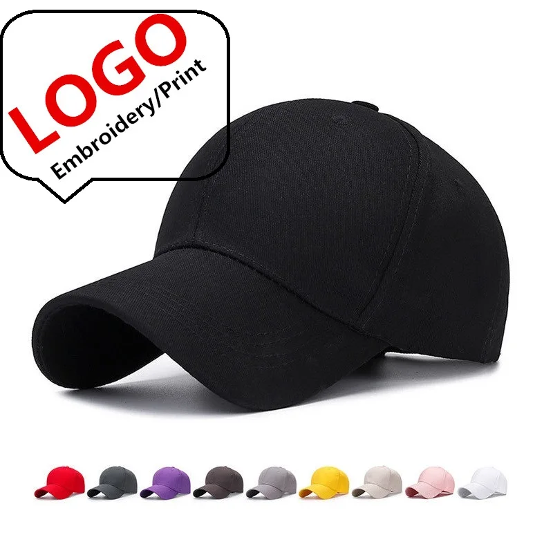 

Custom adult cotton baseball cap Logo Dad hats Men women sports cycling fishing hats Snapback golf Trucker caps hats gorros