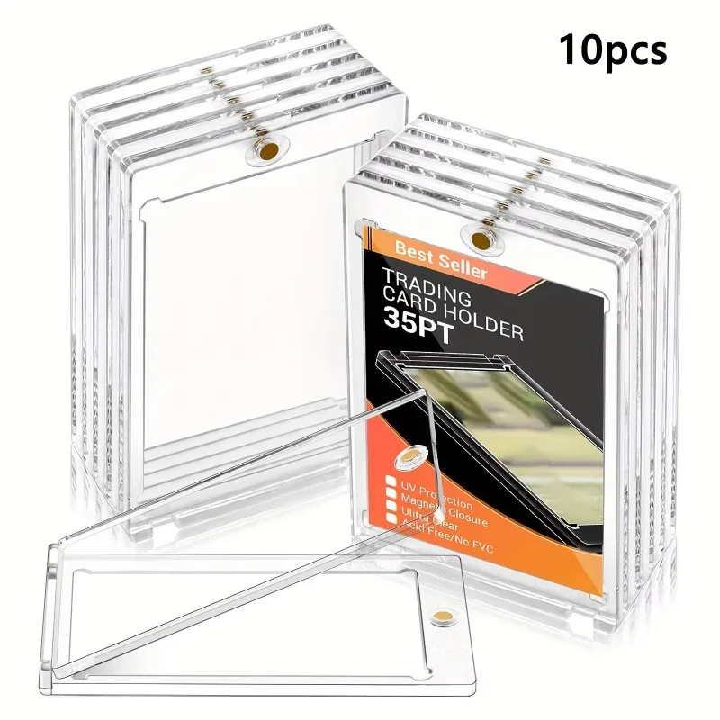 Magnetic Card Holder  for Trading Baseball Card Protector Case Clear Magnet Top Loaders for Korean Kpop Idol Photo Cards