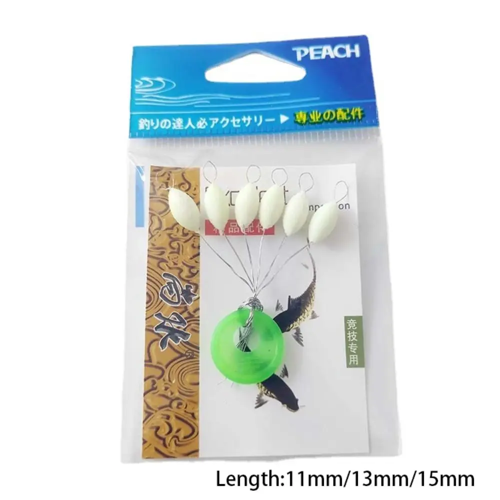 60pcs(10 Groups) Luminous Fishing Float S/M/L Oval Seven-star Float Beans 11mm/13mm/15mm Foam Carp Fishing Tackle Accessory