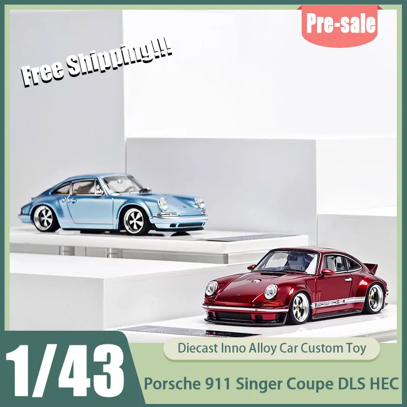 Pré-vente Zm Zincit 1:43 Porsche 911 Singer Coupé DLS HEC Modèle de voiture de sport de luxe en métal moulé sous pression, détaillé et modifié, jouet pour garçon