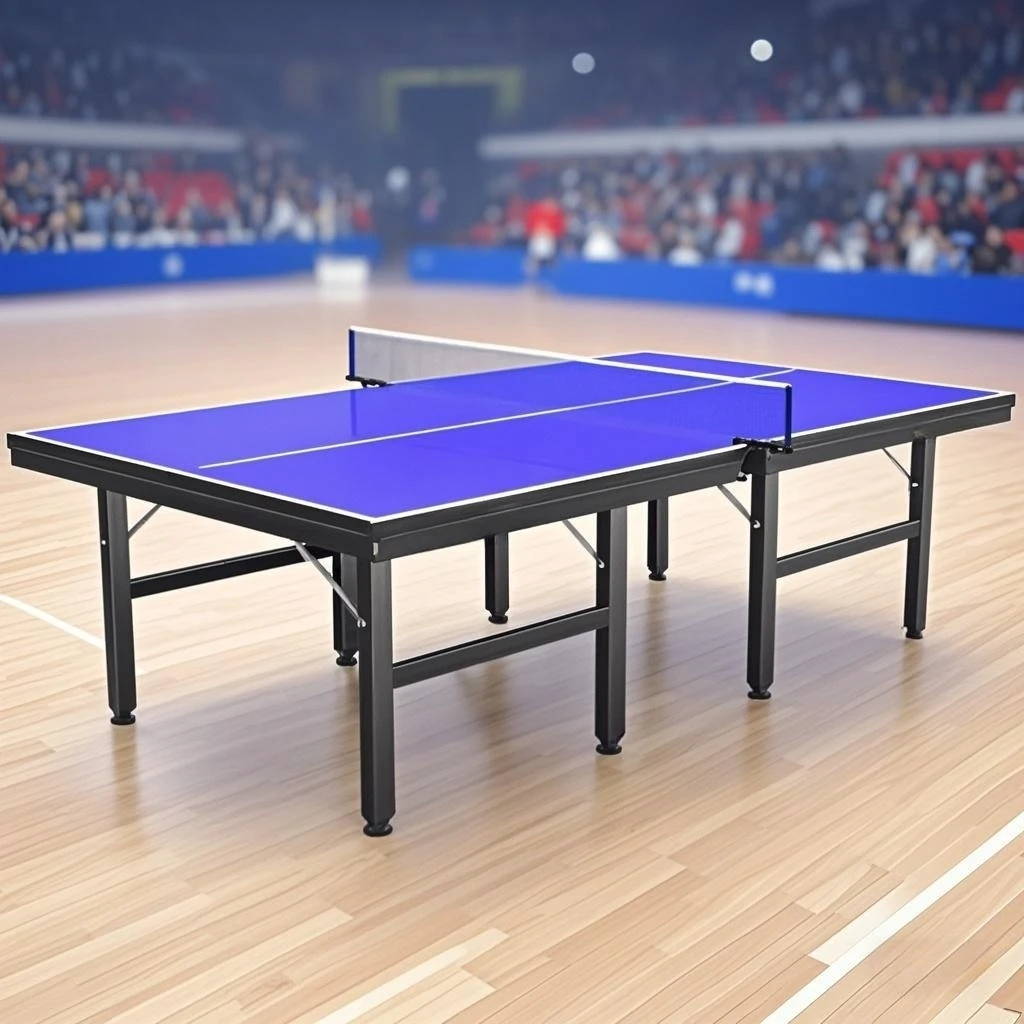 

Indoor Outdoor Standard Size Table Tennis Table Movable Foldable Easy Assemble Pingpong Table for Children Adult Home Use