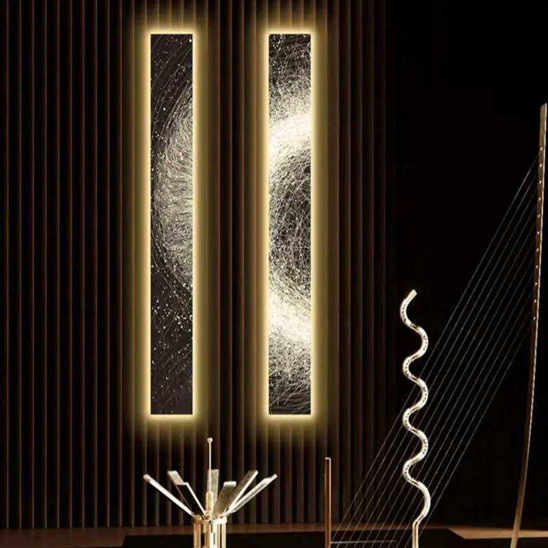 Entrance Luminous Decorative Painting Frameless LED Wall Lamp Oil Canvas Lamp Home Decoration BB710AB
