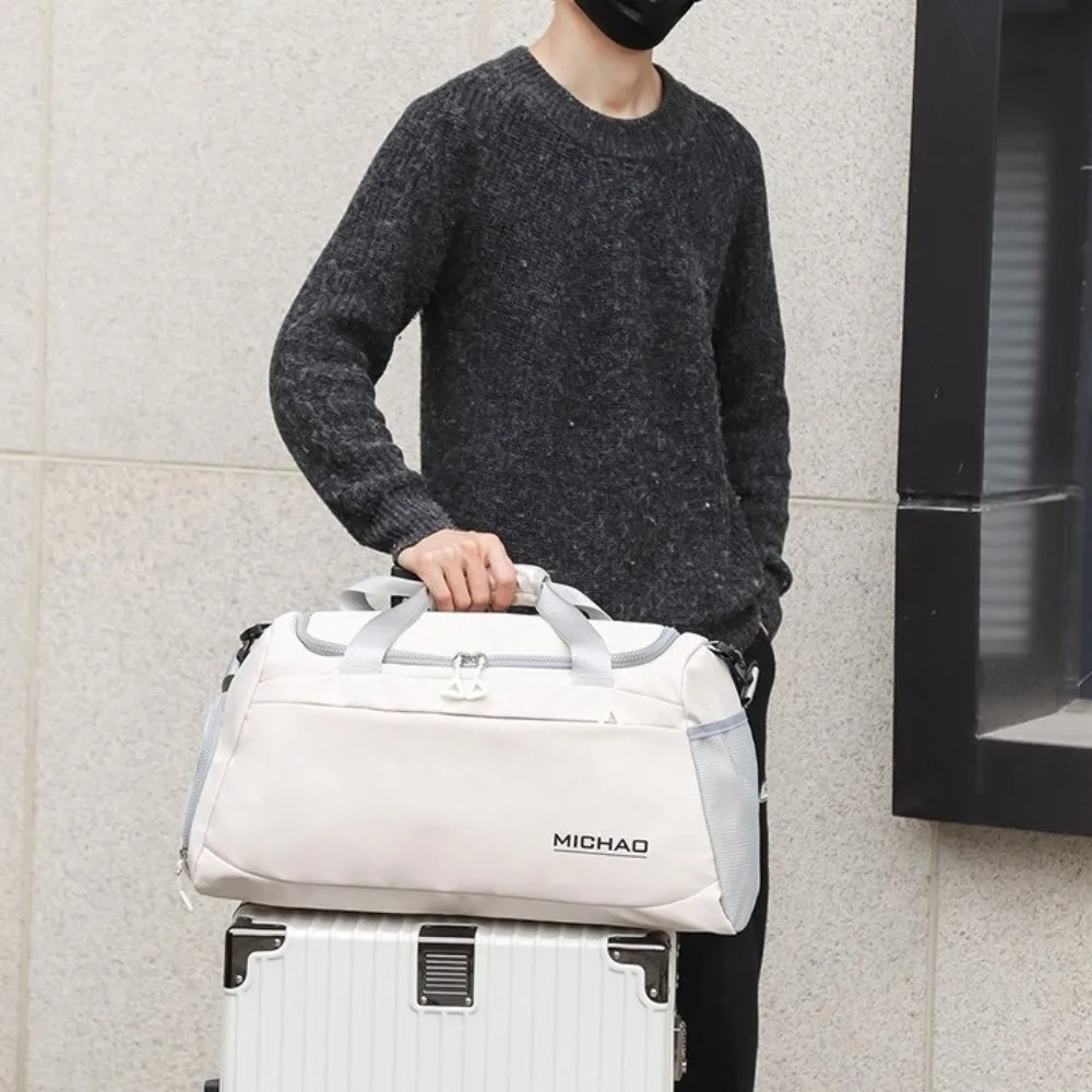 

Wet Dry Separation Travel Duffel Bag Large Capacity Waterproof Fitness Handbag Durable Shoes Compartment Travel Luggage Bag
