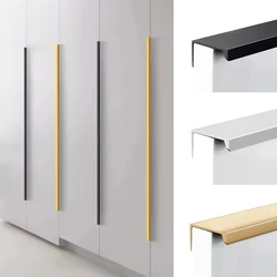 Hidden 800-1200mm Long Cabinet Handles Cupboard Pull Aluminium Alloy Brushed Gold Long Closet Drawers Wardrobe Door Handle