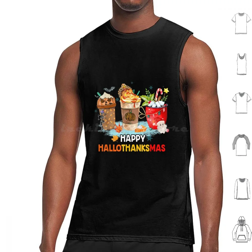 Happy Hallothanksmas Tank Tops Vest Sleeveless New Year 2023 Happy New Year