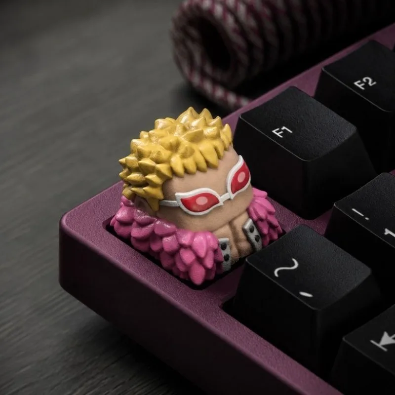 One Piece Anime Keycap Cute Character Mechanical Keyboard Key Cap OEM Profile Single Replacement Keycap for Keyboard Decor