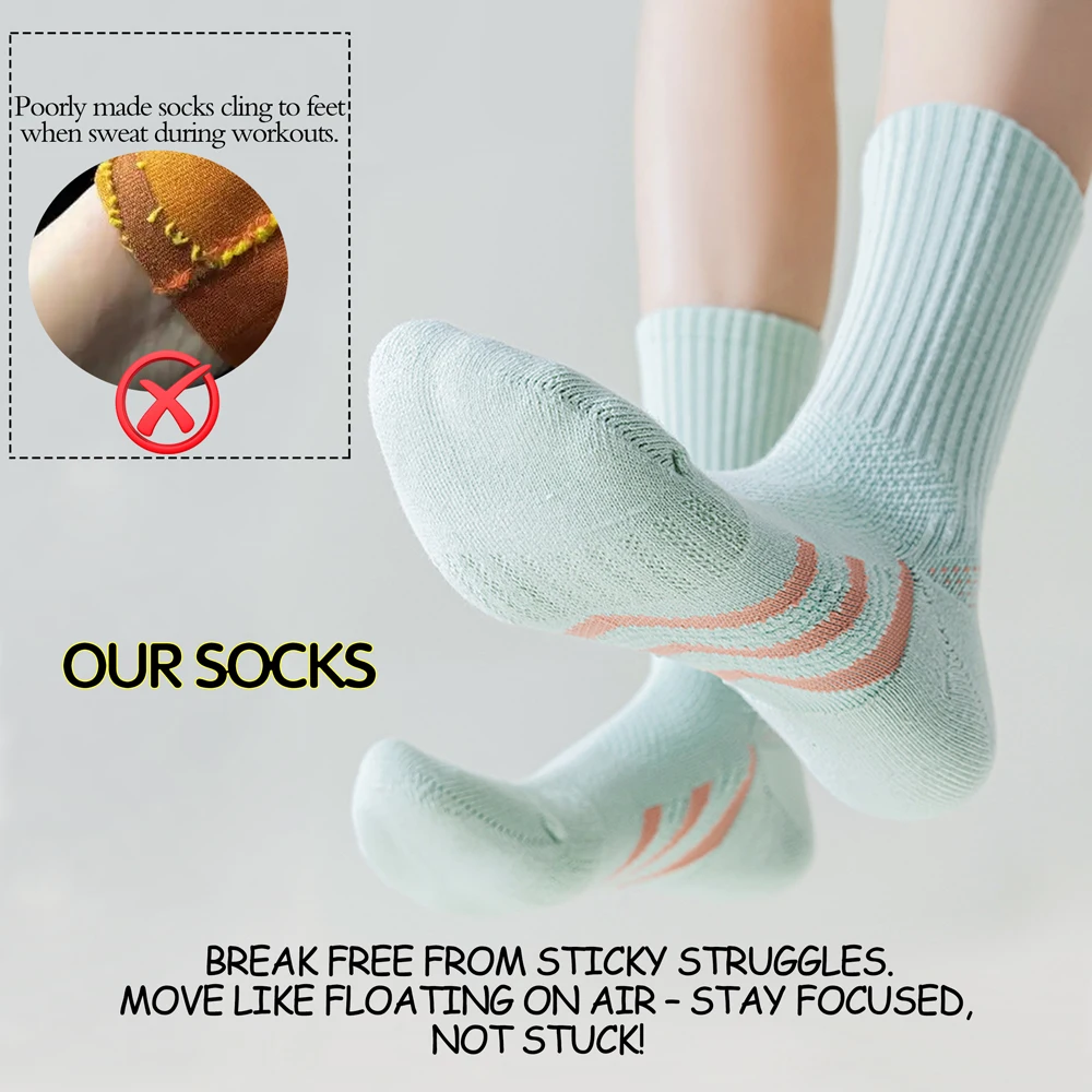 1/2 Paar professionelle Fußgewölbeunterstützung, dick gepolsterte Socken in der Mitte der Wade (Badminton/Tennis/Fitness), stoßdämpfende Performance-Socken – Detail 2