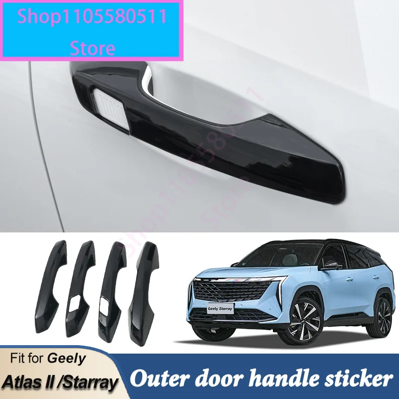 4PCS Car Door Handle decoration Covers For Geely Boyue L Atlas II Starray 2024 2025 2026 Exterior Protector Accessories