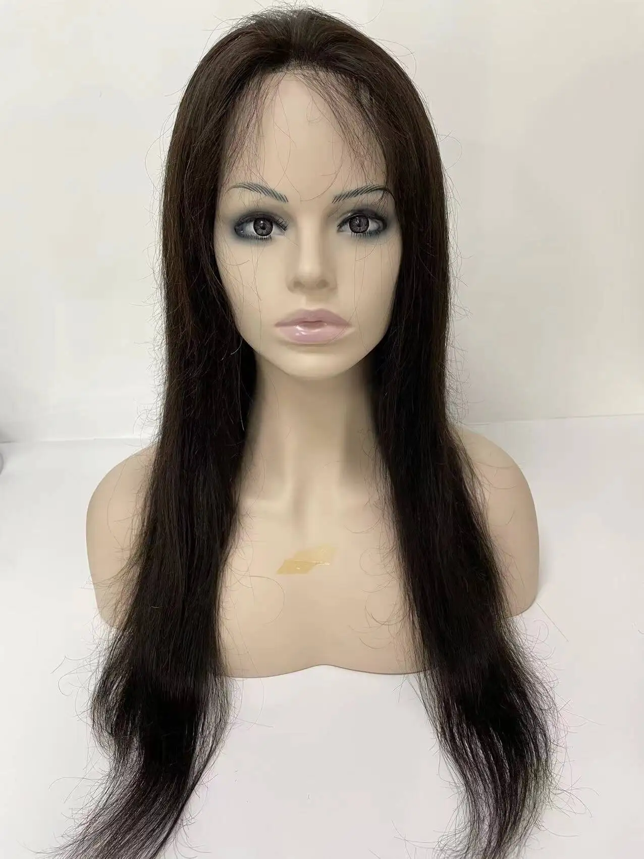 Perucas judaicas duráveis das mulheres 100% peruca das mulheres do cabelo humano fácil manter e limpar perucas completas do cabelo humano da base