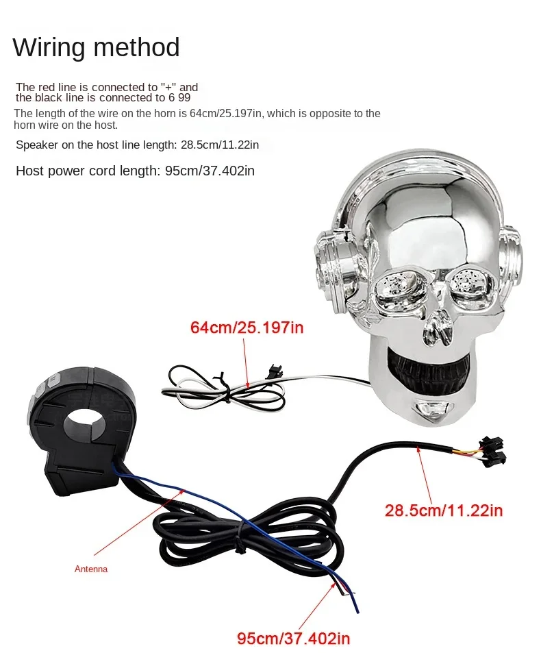 12V Motorfiets Polsband Geluidssysteem Auto Gemonteerde Subwoofer Waterdichte Bluetooth Kan Telefoongesprekken Beantwoorden