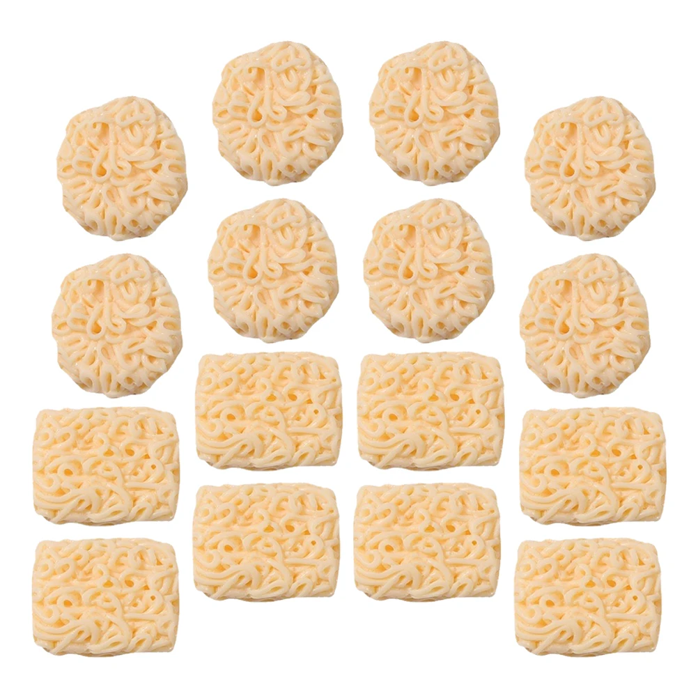 

30 Pcs Mini Instant Noodles Food Prop Decor Accessories Fake Model Resin Miniature Toy Props