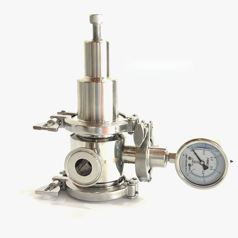 Stainless steel 316L quick-loading pressure reducing valve Adjustable high-clean food-grade steam pressure reducing valve