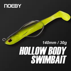 Noeby TPR Swimbait 14cm 30g Hollow Body Sinking Soft Bait Perch Lure Wobblers Thick Shad Needle Stinger Hook Pike Bass Lure