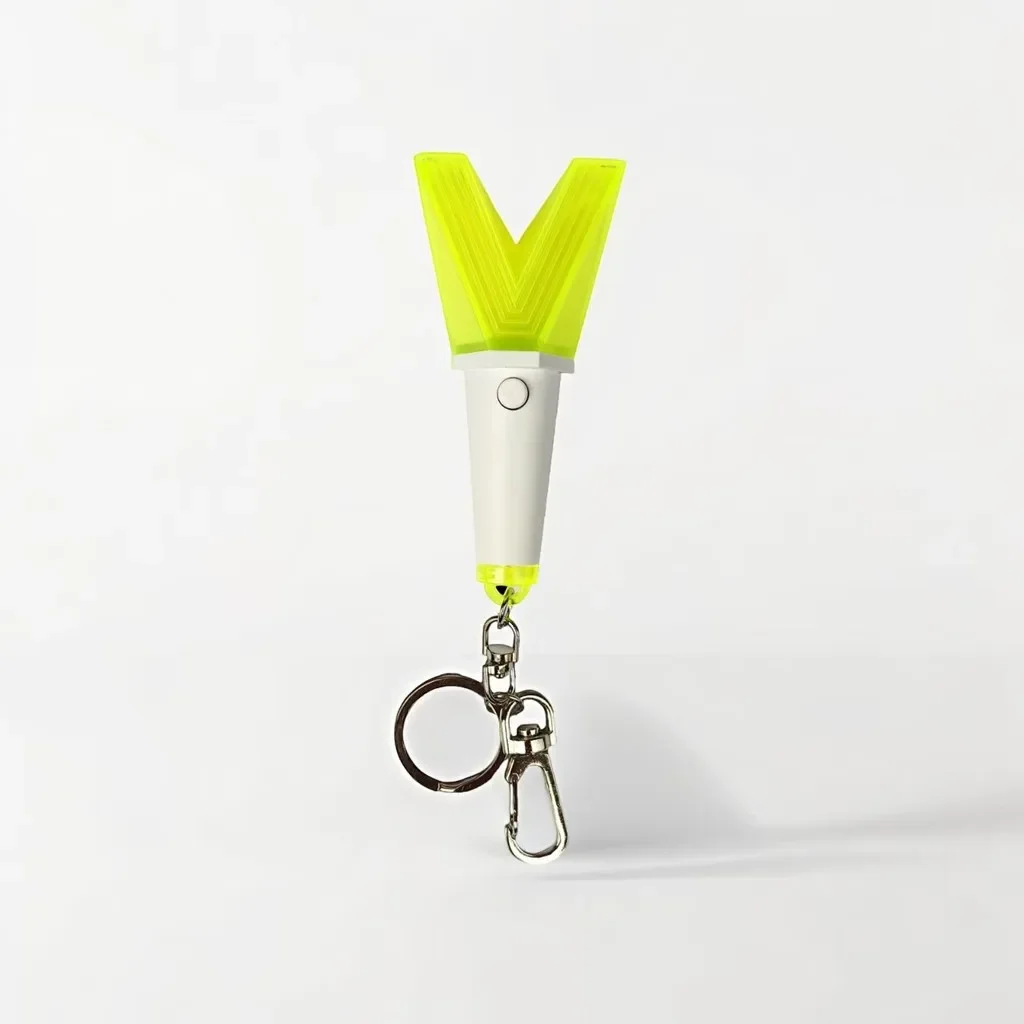 Kpop Idol WayV Lightstick Keyring V Support Glow Stick Key Chains Fans  WayZenNi Gift