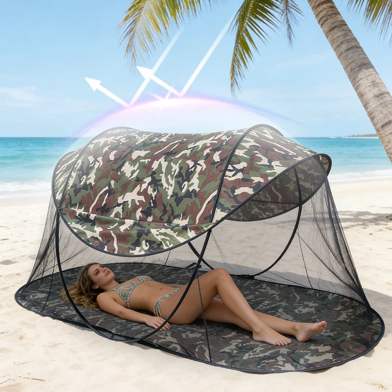 

Summer Sun Protection Outdoor Camping Tent: One-Second Setup, Lightweight, Mountain Camping, Foldable Beach Sunshade