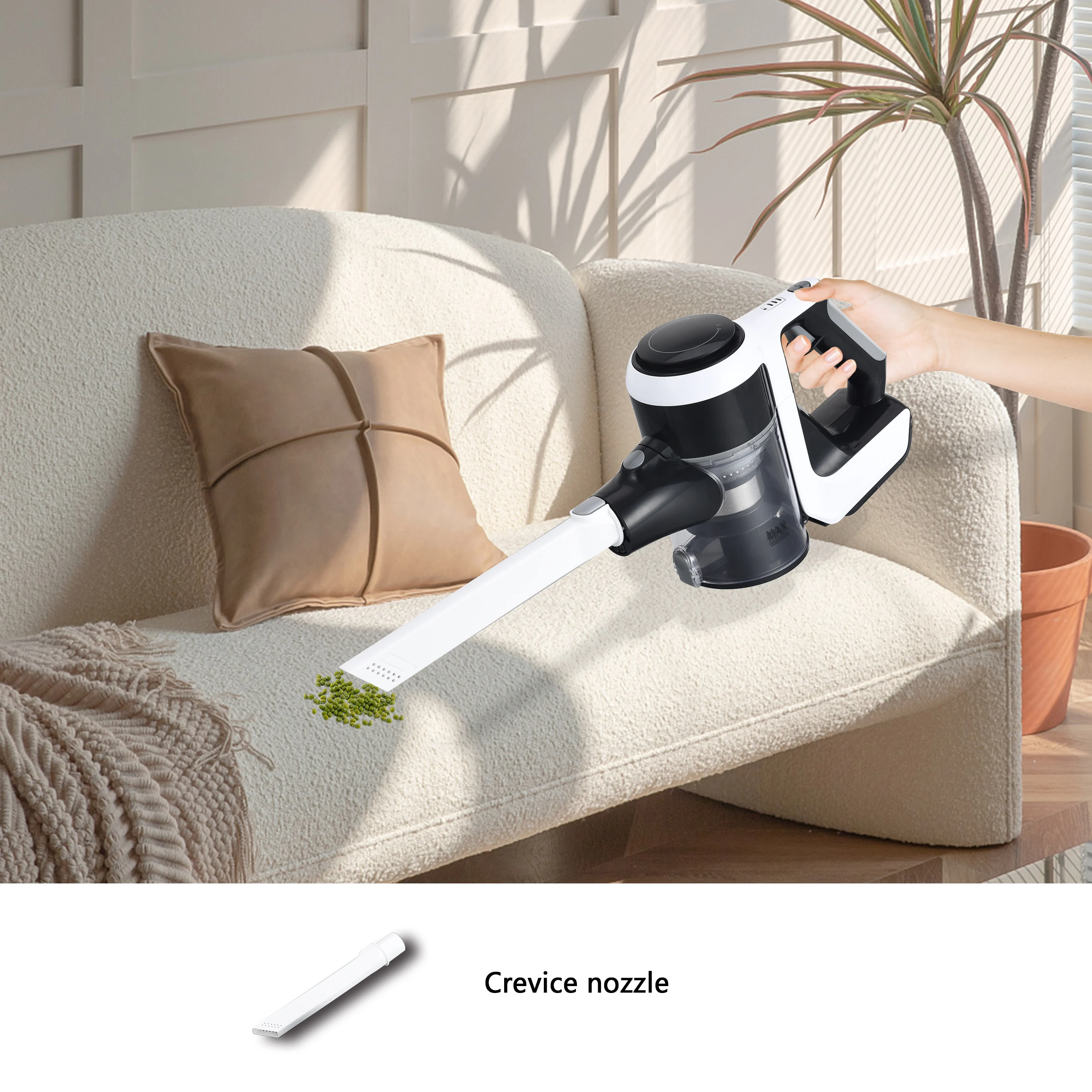 Cordless Stick Vacuum Cleaner with 16 KPa Suction Wet & Dry Function LED Touch Display Lightweight HEPA Filtration Household Use