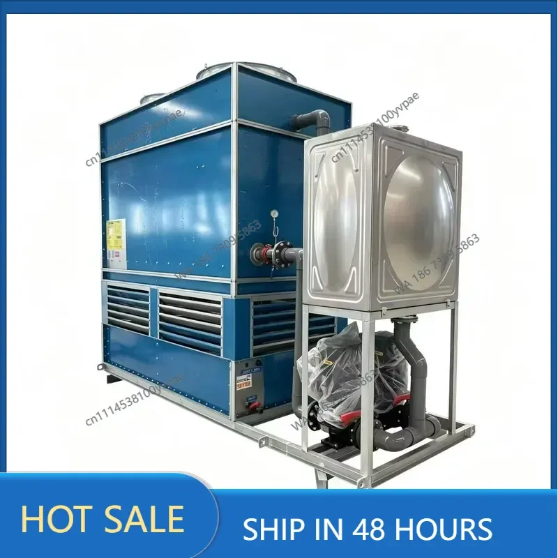 Industrial high-efficiency and energy-saving stainless steel cross-flow evaporative water indirect closed-circuit cooling