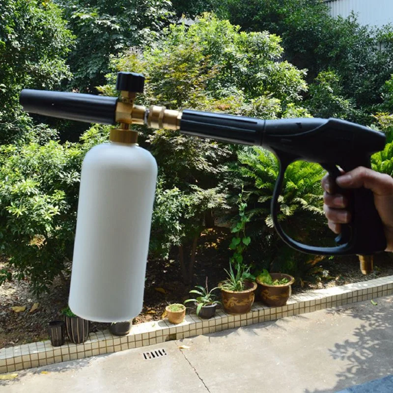 

Snow Foam Lance For High Pressure Foam Gun Cannon All Copper Nozzle Portable Foamer Nozzle Car Washer Soap Sprayer