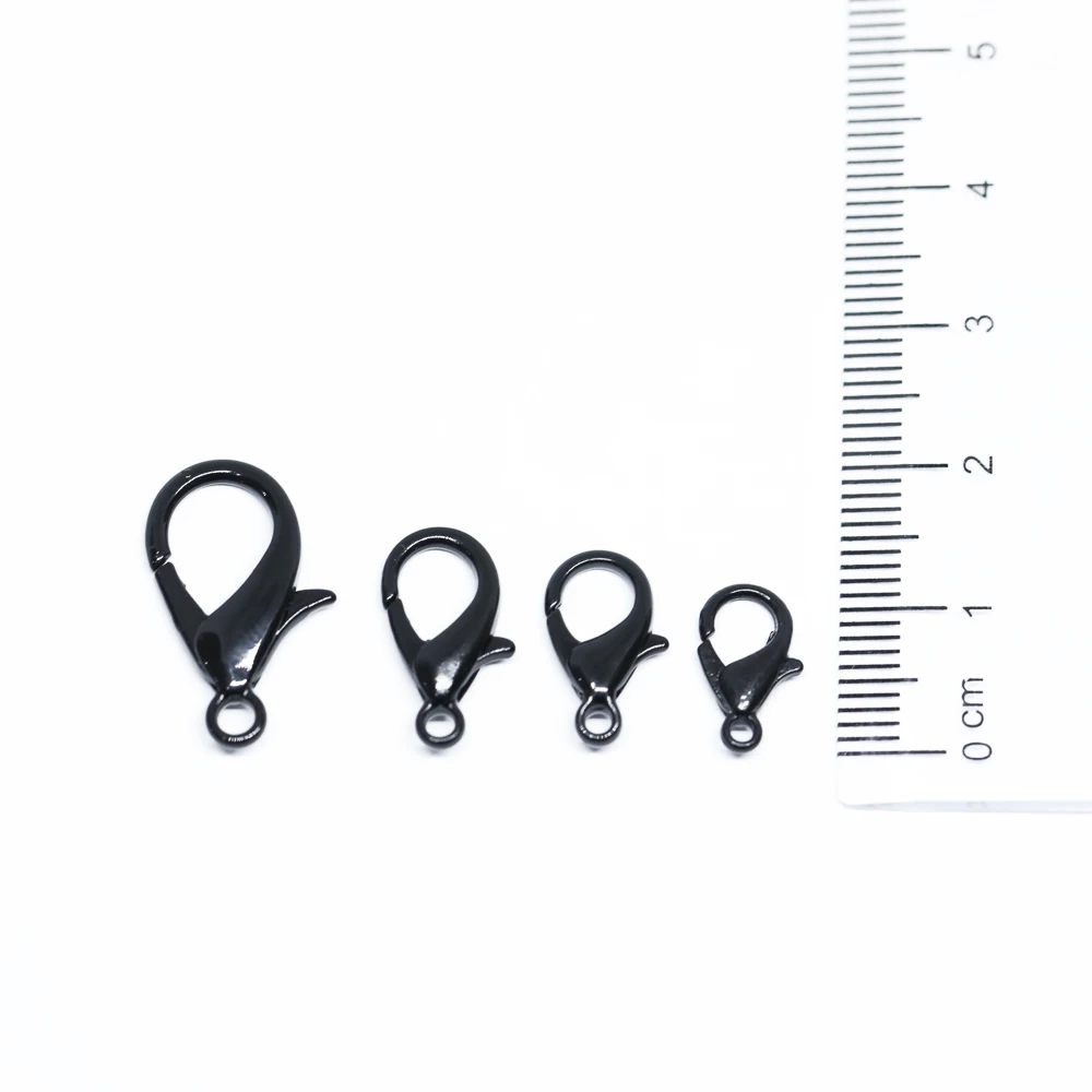 20 قطعة مشبك قفل 12/14/46/21 مللي متر الربيع مشبك قلادة المفاتيح حلية الحرف مشبك DIY بها بنفسك اليدوية مواد المجوهرات